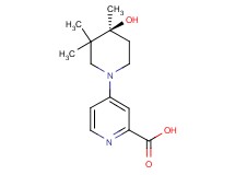 4-[(4S)-4-hydroxy-3,3,4-trimethyl-1-piperidinyl]-2-pyridinecarboxylic acid