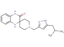 1-[(5-isobutyl-1H-pyrazol-3-yl)methyl]-1',4'-dihydro-3'H-spiro[piperidine-4,2'-quinoxalin]-3'-one