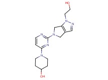 1-{2-[1-(2-hydroxyethyl)-4,6-dihydropyrrolo[3,4-c]pyrazol-5(1H)-yl]pyrimidin-4-yl}piperidin-4-ol