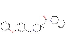 2-{[6-(3-phenoxybenzyl)-6-azaspiro[2.5]oct-1-yl]carbonyl}-1,2,3,4-tetrahydroisoquinoline