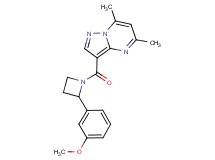 3-{[2-(3-methoxyphenyl)azetidin-1-yl]carbonyl}-5,7-dimethylpyrazolo[1,5-a]pyrimidine
