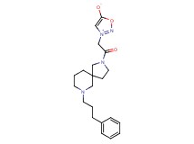 3-{2-oxo-2-[7-(3-phenylpropyl)-2,7-diazaspiro[4.5]dec-2-yl]ethyl}-1,2,3-oxadiazol-3-ium-5-olate