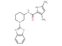 N-[1-(1,3-benzothiazol-2-yl)-3-piperidinyl]-3,5-dimethyl-1H-pyrrole-2-carboxamide