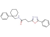 N-[(1-phenylcyclohexyl)methyl]-3-(5-phenyl-1,3,4-oxadiazol-2-yl)propanamide