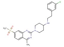 N-[2-(3-chlorophenyl)ethyl]-1-[4-methyl-7-(methylsulfonyl)-2-quinazolinyl]-4-piperidinamine