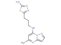 N-[3-(5-amino-1,3,4-thiadiazol-2-yl)propyl]-5-methylpyrazolo[1,5-a]pyrimidin-7-amine