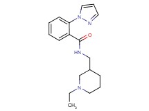N-[(1-ethylpiperidin-3-yl)methyl]-2-(1H-pyrazol-1-yl)benzamide