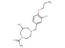 1-acetyl-4-(3-chloro-4-propoxybenzyl)-1,4-diazepan-6-ol