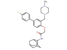 N-2-adamantyl-2-({4'-fluoro-3-[(4-methyl-1-piperazinyl)methyl]-4-biphenylyl}oxy)acetamide