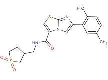 6-(2,5-dimethylphenyl)-N-[(1,1-dioxidotetrahydro-3-thienyl)methyl]imidazo[2,1-b][1,3]thiazole-3-carboxamide