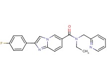 N-ethyl-2-(4-fluorophenyl)-N-(pyridin-2-ylmethyl)imidazo[1,2-a]pyridine-6-carboxamide