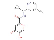 N-[cyclopropyl(4-methylpyridin-2-yl)methyl]-5-hydroxy-4-oxo-4H-pyran-2-carboxamide