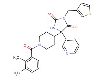 5-[1-(2,3-dimethylbenzoyl)-4-piperidinyl]-5-(3-pyridinyl)-3-(3-thienylmethyl)-2,4-imidazolidinedione