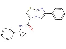 6-phenyl-N-(1-phenylcyclopropyl)imidazo[2,1-b][1,3]thiazole-3-carboxamide