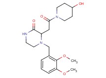4-(2,3-dimethoxybenzyl)-3-[2-(4-hydroxy-1-piperidinyl)-2-oxoethyl]-2-piperazinone