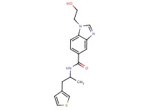 1-(2-hydroxyethyl)-N-[1-methyl-2-(3-thienyl)ethyl]-1H-benzimidazole-5-carboxamide