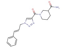 1-({1-[(2E)-3-phenyl-2-propen-1-yl]-1H-1,2,3-triazol-4-yl}carbonyl)-3-piperidinecarboxamide