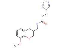 N-[(8-methoxy-3,4-dihydro-2H-chromen-3-yl)methyl]-3-(1H-1,2,4-triazol-1-yl)propanamide