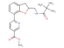 methyl 6-(2-{[(2,2-dimethylpropanoyl)amino]methyl}-2,3-dihydro-1-benzofuran-7-yl)nicotinate