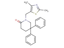 1-[(2,4-dimethyl-1,3-thiazol-5-yl)methyl]-5,5-diphenylpiperidin-2-one