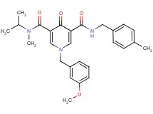 N-isopropyl-1-(3-methoxybenzyl)-N-methyl-N'-(4-methylbenzyl)-4-oxo-1,4-dihydro-3,5-pyridinedicarboxamide
