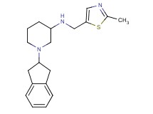 1-(2,3-dihydro-1H-inden-2-yl)-N-[(2-methyl-1,3-thiazol-5-yl)methyl]-3-piperidinamine
