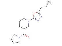 1-(5-propyl-1,3,4-oxadiazol-2-yl)-3-(pyrrolidin-1-ylcarbonyl)piperidine