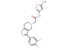 2-[3-(3,4-difluorophenyl)-6,7-dihydroisoxazolo[4,5-c]pyridin-5(4H)-yl]-N-(5-methylisoxazol-3-yl)acetamide