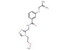 N-{[4-(2-methoxyethyl)-4H-1,2,4-triazol-3-yl]methyl}-3-[(2-methylprop-2-en-1-yl)oxy]benzamide