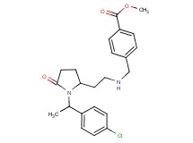 methyl 4-{[(2-{1-[1-(4-chlorophenyl)ethyl]-5-oxo-2-pyrrolidinyl}ethyl)amino]methyl}benzoate