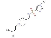 1-methyl-N-{[1-(3-methylbutyl)piperidin-4-yl]methyl}-1H-imidazole-4-sulfonamide