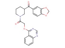1,3-benzodioxol-5-yl{1-[(4-quinazolinyloxy)acetyl]-3-piperidinyl}methanone