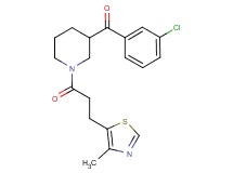 (3-chlorophenyl){1-[3-(4-methyl-1,3-thiazol-5-yl)propanoyl]-3-piperidinyl}methanone