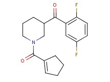 [1-(1-cyclopenten-1-ylcarbonyl)-3-piperidinyl](2,5-difluorophenyl)methanone