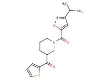 {1-[(3-isopropyl-5-isoxazolyl)carbonyl]-3-piperidinyl}(2-thienyl)methanone