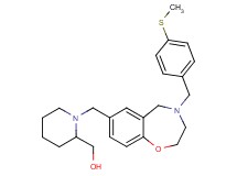 [1-({4-[4-(methylthio)benzyl]-2,3,4,5-tetrahydro-1,4-benzoxazepin-7-yl}methyl)-2-piperidinyl]methanol