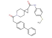 6-(4-biphenylylacetyl)-N-[4-(methylthio)phenyl]-6-azaspiro[2.5]octane-1-carboxamide