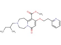 methyl 3-(2-methylbutyl)-7-oxo-9-[2-(2-pyridinyl)ethoxy]-1,2,3,4,5,7-hexahydropyrido[1,2-d][1,4]diazepine-10-carboxylate