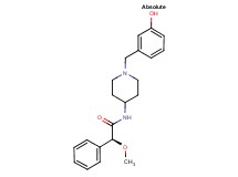 (2S)-N-[1-(3-hydroxybenzyl)piperidin-4-yl]-2-methoxy-2-phenylacetamide