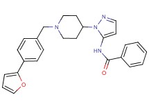 N-(1-{1-[4-(2-furyl)benzyl]-4-piperidinyl}-1H-pyrazol-5-yl)benzamide