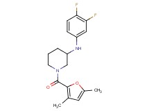 N-(3,4-difluorophenyl)-1-(3,5-dimethyl-2-furoyl)-3-piperidinamine