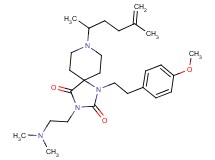 3-[2-(dimethylamino)ethyl]-8-(1,4-dimethyl-4-penten-1-yl)-1-[2-(4-methoxyphenyl)ethyl]-1,3,8-triazaspiro[4.5]decane-2,4-dione