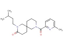 2-(3-methylbutyl)-8-[(6-methyl-2-pyridinyl)carbonyl]-2,8-diazaspiro[5.5]undecan-3-one