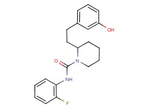 N-(2-fluorophenyl)-2-[2-(3-hydroxyphenyl)ethyl]-1-piperidinecarboxamide