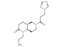 (4aS*,8aR*)-1-propyl-6-[3-(1H-1,2,4-triazol-1-yl)propanoyl]octahydro-1,6-naphthyridin-2(1H)-one