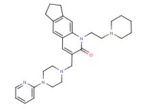1-[2-(1-piperidinyl)ethyl]-3-{[4-(2-pyridinyl)-1-piperazinyl]methyl}-1,6,7,8-tetrahydro-2H-cyclopenta[g]quinolin-2-one
