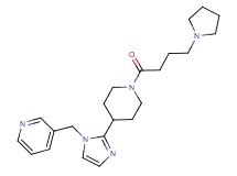 3-({2-[1-(4-pyrrolidin-1-ylbutanoyl)piperidin-4-yl]-1H-imidazol-1-yl}methyl)pyridine