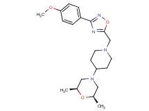 (2R*,6S*)-4-(1-{[3-(4-methoxyphenyl)-1,2,4-oxadiazol-5-yl]methyl}-4-piperidinyl)-2,6-dimethylmorpholine