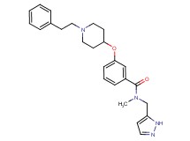 N-methyl-3-{[1-(2-phenylethyl)-4-piperidinyl]oxy}-N-(1H-pyrazol-5-ylmethyl)benzamide