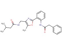 3-methyl-N-[(5-methyl-2-{2-[(phenylacetyl)amino]phenyl}-1,3-oxazol-4-yl)methyl]butanamide